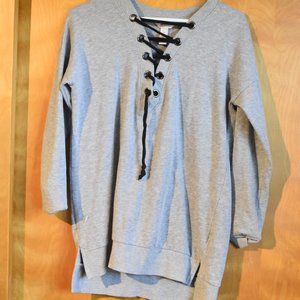 Arizona Jean Co. - x-small - gray with black lace - Sweater
